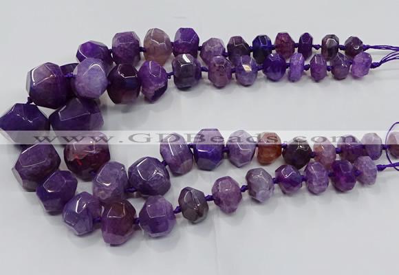 CNG3176 15.5 inches 12*16mm - 25*30mm nuggets agate beads