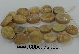 CNG3270 15.5 inches 22*30mm - 30*40mm freeform druzy agate beads