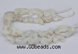 CNG3306 20*30mm - 30*45mm freeform plated druzy agate beads