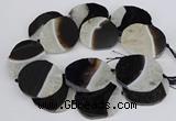 CNG3312 40*45mm - 45*55mm freeform druzy agate gemstone beads