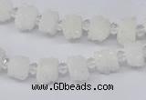 CNG3333 15.5 inches 6*8mm - 10*14mm nuggets plated druzy agate beads