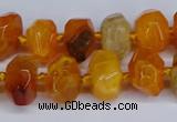 CNG3365 15.5 inches 10*14mm - 12*16mm nuggets agate beads