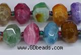 CNG3370 15.5 inches 10*14mm - 12*16mm nuggets agate beads