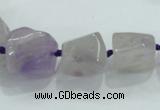 CNG338 15.5 inches 8*10mm - 18*22mm faceted nuggets amethyst beads