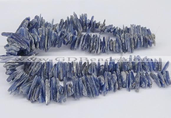 CNG3382 15.5 inches 3*15mm - 5*30mm sticks blue kyanite beads