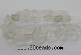 CNG3421 15.5 inches 15*20mm - 20*30mm nuggets white crystal beads