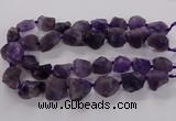 CNG3423 15.5 inches 15*20mm - 20*30mm nuggets amethyst beads