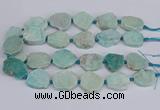 CNG3469 15.5 inches 20*25mm - 30*35mm freeform amazonite beads