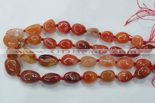 CNG347 15.5 inches 12*16mm - 20*28mm nuggets agate gemstone beads