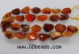 CNG3508 15.5 inches 15*20mm - 18*25mm faceted nuggets agate beads