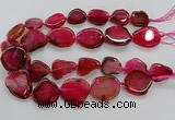 CNG3515 15.5 inches 20*25mm - 25*35mm freeform agate slab beads