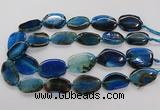 CNG3516 15.5 inches 20*25mm - 25*35mm freeform agate slab beads