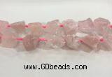 CNG3560 15.5 inches 18*20mm - 25*30mm nuggets rough rose quartz beads