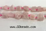 CNG3561 15.5 inches 18*20mm - 25*30mm nuggets rough rose quartz beads