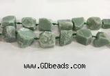 CNG3565 18*20mm - 25*30mm nuggets rough green aventurine beads