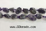 CNG3566 15.5 inches 18*20mm - 25*30mm nuggets rough amethyst beads