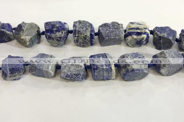 CNG3570 15.5 inches 18*20mm - 25*30mm nuggets rough lapis lazuli beads