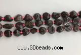 CNG3579 15.5 inches 10*14mm - 12*16mm nuggets garnet gemstone beads