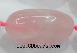 CNG358 15.5 inches 25*40mm - 40*60mm nuggets rose quartz beads