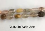 CNG3584 15*25mm - 20*35mm faceted nuggets mixed rutilated quartz beads