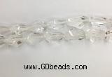 CNG3593 15*25mm - 20*35mm faceted nuggets white crystal beads