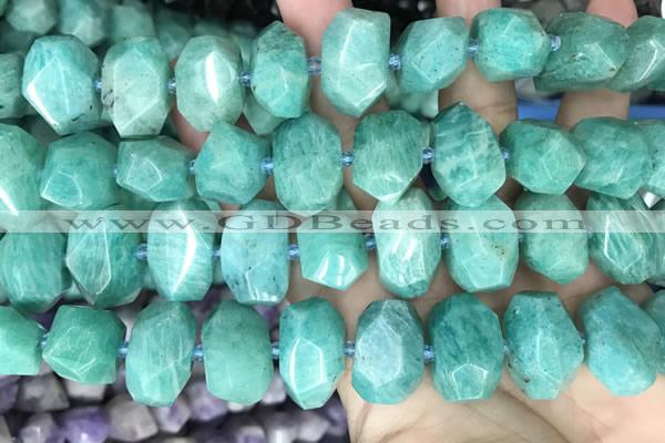 CNG3610 15.5 inches 13*20mm - 15*24mm faceted nuggets amazonite beads