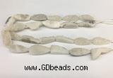 CNG3625 15.5 inches 12*35mm teardrop druzy agate beads