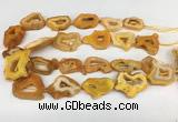 CNG3636 15.5 inches 22*30mm - 30*40mm freeform druzy agate beads