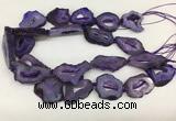 CNG3638 15.5 inches 22*30mm - 30*40mm freeform druzy agate beads