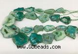 CNG3642 15.5 inches 22*30mm - 30*40mm freeform druzy agate beads