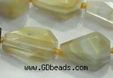 CNG377 15.5 inches 15*20mm – 25*30mm faceted nuggets agate beads