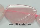 CNG460 15.5 inches 20*30mm - 45*55mm nuggets rose quartz beads