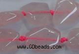 CNG465 15.5 inches 13*18mm - 20*30mm nuggets rose quartz beads