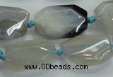 CNG467 15.5 inches 15*20mm - 20*35mm nuggets agate beads