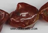 CNG49 15.5 inches 28*32mm nuggets red agate gemstone beads