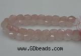 CNG5003 15.5 inches 12*16mm - 15*20mm faceted nuggets rose quartz beads