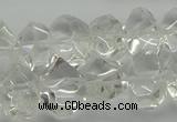 CNG5023 15.5 inches 10*14mm - 13*18mm faceted nuggets white crystal beads