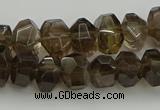 CNG5028 15.5 inches 6*9mm - 10*15mm faceted nuggets smoky quartz beads