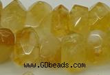 CNG5048 15.5 inches 12*16mm - 13*18mm faceted nuggets citrine beads