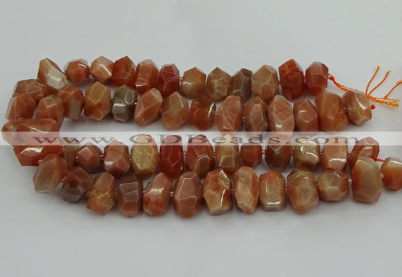 CNG5093 15.5 inches 13*18mm - 15*20mm faceted nuggets sunstone beads