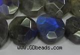 CNG5144 15.5 inches 15*18mm - 15*20mm faceted freeform labradorite beads