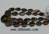 CNG5169 15.5 inches 16*22mm - 30*35mm freeform tiger iron beads