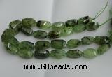 CNG5203 13*18mm - 15*25mm faceted nuggets green rutilated quartz beads