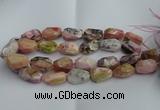 CNG5206 13*18mm - 15*25mm faceted nuggets pink opal gemstone beads