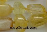 CNG5232 15.5 inches 12*16mm - 15*25mm faceted nuggets citrine beads