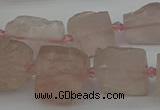 CNG5241 15.5 inches 8*12mm - 15*25mm nuggets rose quartz beads