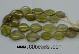 CNG5284 15.5 inches 20*30mm - 35*45mm faceted freeform lemon quartz beads