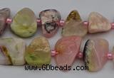 CNG5293 15.5 inches 8*12mm - 15*20mm freeform pink opal gemstone beads