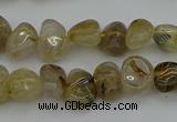 CNG5297 15.5 inches 5*8mm - 12*16mm nuggets golden rutilated quartz beads