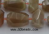 CNG5304 15.5 inches 12*16mm - 18*25mm faceted nuggets moonstone beads